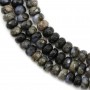 Opal grise rondelle facette 4x6mm x 40cm