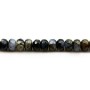 Opal grise rondelle facette 4x6mm x 40cm