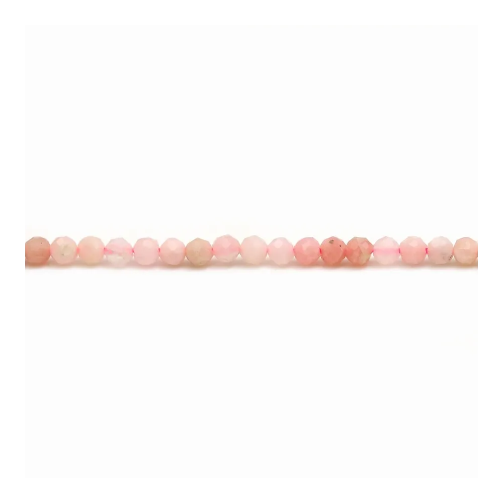 100 Perles Facettes De Bohême En Verre 4 Mm - Couleur Rose Opale - Preciosa - Origine France