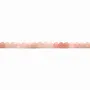 Opale rose, de forme ronde facetté, et de taille 3mm x 40cm
