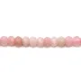 Opale rose, en forme de rondelle facetté, 2 * 3mm, qualité B x 39cm