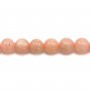 Opale rose pâle rond 4mm x 40cm