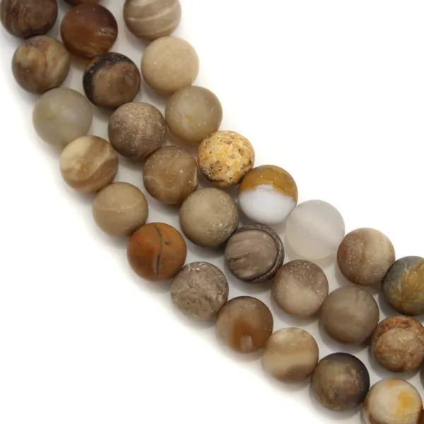 Madeira opalite mate redonda 6mm x 40cm