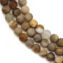 Wood opalite mat round 6mm x 40cm