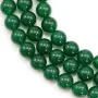 Agate vert ronde 10mm x 40cm