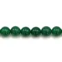 Agate vert ronde 10mm x 40cm