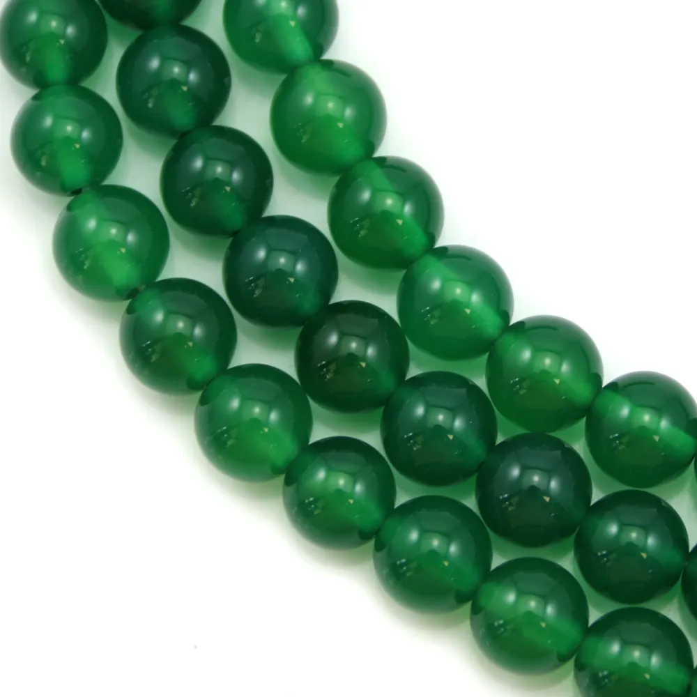 Green Agate round 8mm x 40cm