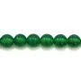 Agate vert ronde 8mm x 40cm