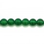 Green Agate round 8mm x 5 pcs
