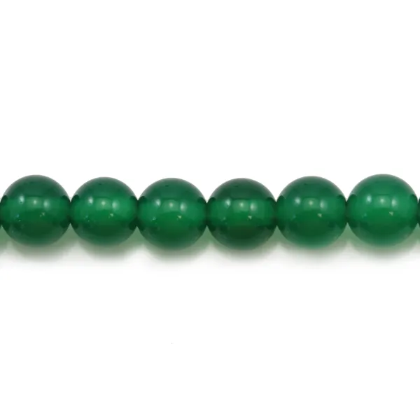 Agate vert ronde 6mm x 10 st