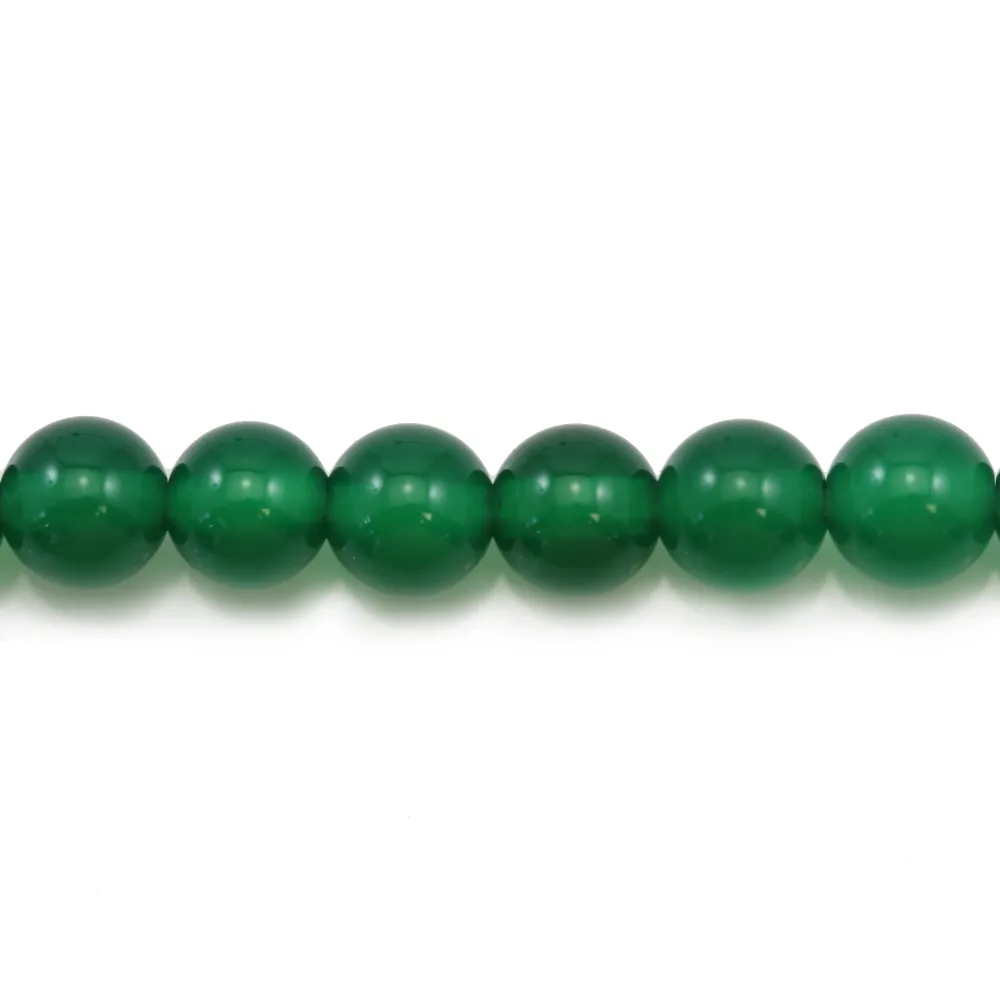 Agate vert ronde 6mm x 10 st