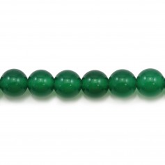 Green Agate round 6mm x 10pcs