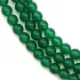 Agate vert ronde 6mm x 40cm