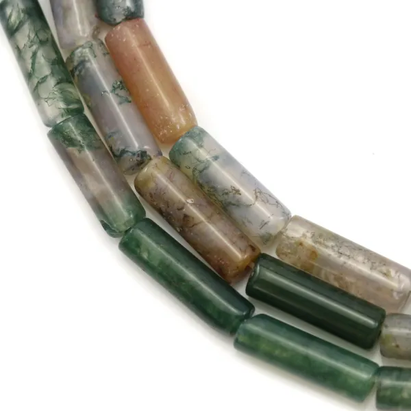 Agate mousse tube 4x13mm x 40cm