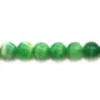 Agate paon,en forme de ronde 6mm x 40cm