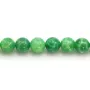 Agate paon,en forme de ronde 8mm x 40cm