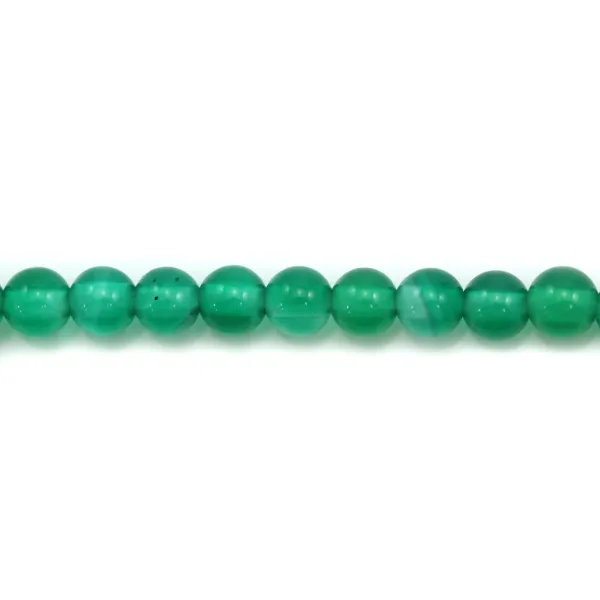 Green Agate round 3mm x 40cm