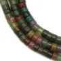 Agate indienne, en forme rondelle 2x4.5mm x 39cm