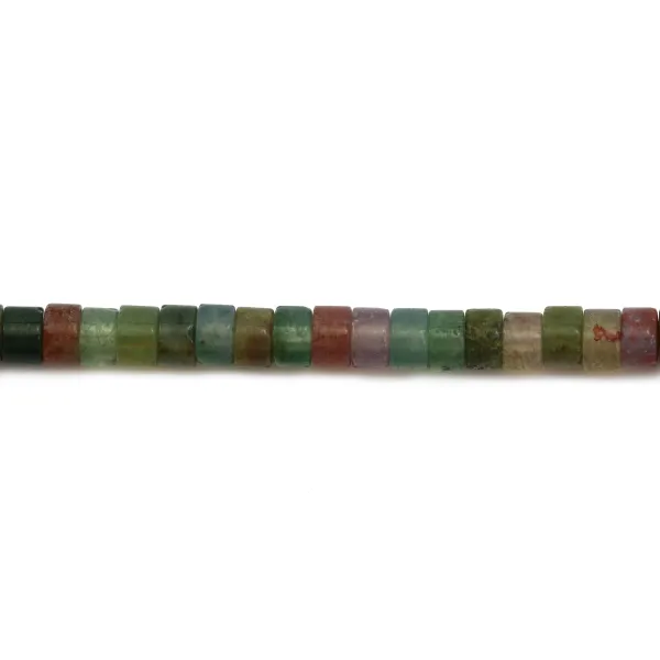 Ágata indiana Heishi redonda 2x4.5mm x 39cm