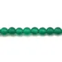 Agate vert ronde 4mm x 40cm