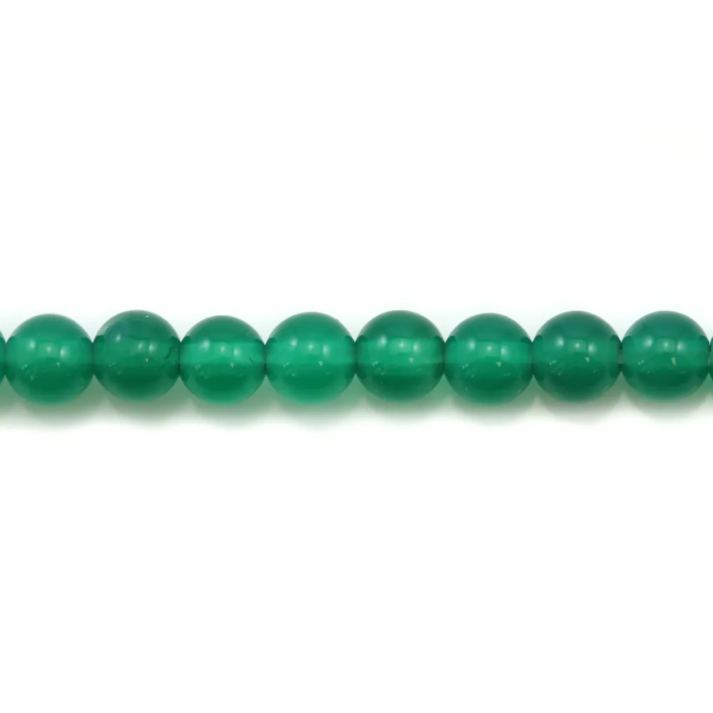 Agate vert ronde 4mm x 10 pcs