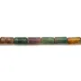 Agate d'Inde,en forme de tube 4x8mm x 40cm
