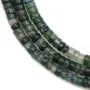 Agate mousse de forme rondelle 2x4mm x 40cm