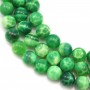 Agate paon,en forme de ronde 10mm x 40cm