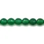 Agate vert rond facette 