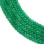 Agate verte rondelle facettée 2.80x4.10mm x 34cm