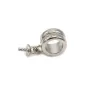 Pendant & bail, silver 925 rhodium,for half- drille x 1pc