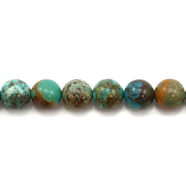 Round turquoise 8mm x 1pc