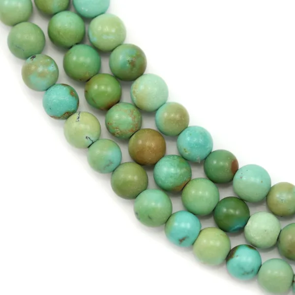 Natural round turquoise 4.5-5mm x 40cm