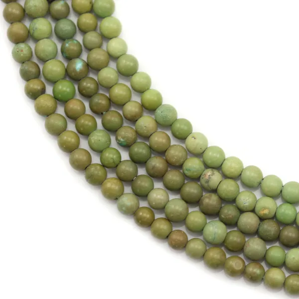 Natural green turquoise round 3mm x 40cm