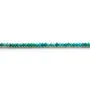 Turquoise rondelle boulier facette 1.3x2mm sur fil 39cm