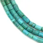 Turquoise, in the shape of a tube, size  4x6mm x 40cm