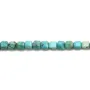 Turquoise en forme de cube facette 2mm x 40cm