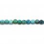 Turquoise ronde facetté 4mm sur fil 39cm