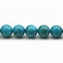 Turquoise Round 12mm x 38cm