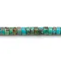 Turquoise, en forme de rondelle, 2x4mm x 39cm