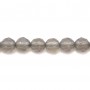 Agate grise Ronde facette 4mm