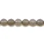 Agate grise Ronde facette 6mm x 40cm  