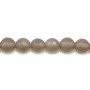 Agate grise Ronde facette 4mm