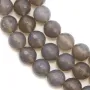 Agate grise Ronde facette 14mm x 40cm