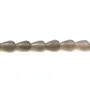 Agate grise goutte 10x15mm x 5pcs