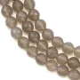Agate grise Ronde facette 8mm x 40cm