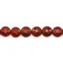Agate rouge rectangle facette 8x12mm x 40cm