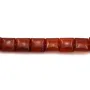Agate rouge trèfle 16mm x 40cm