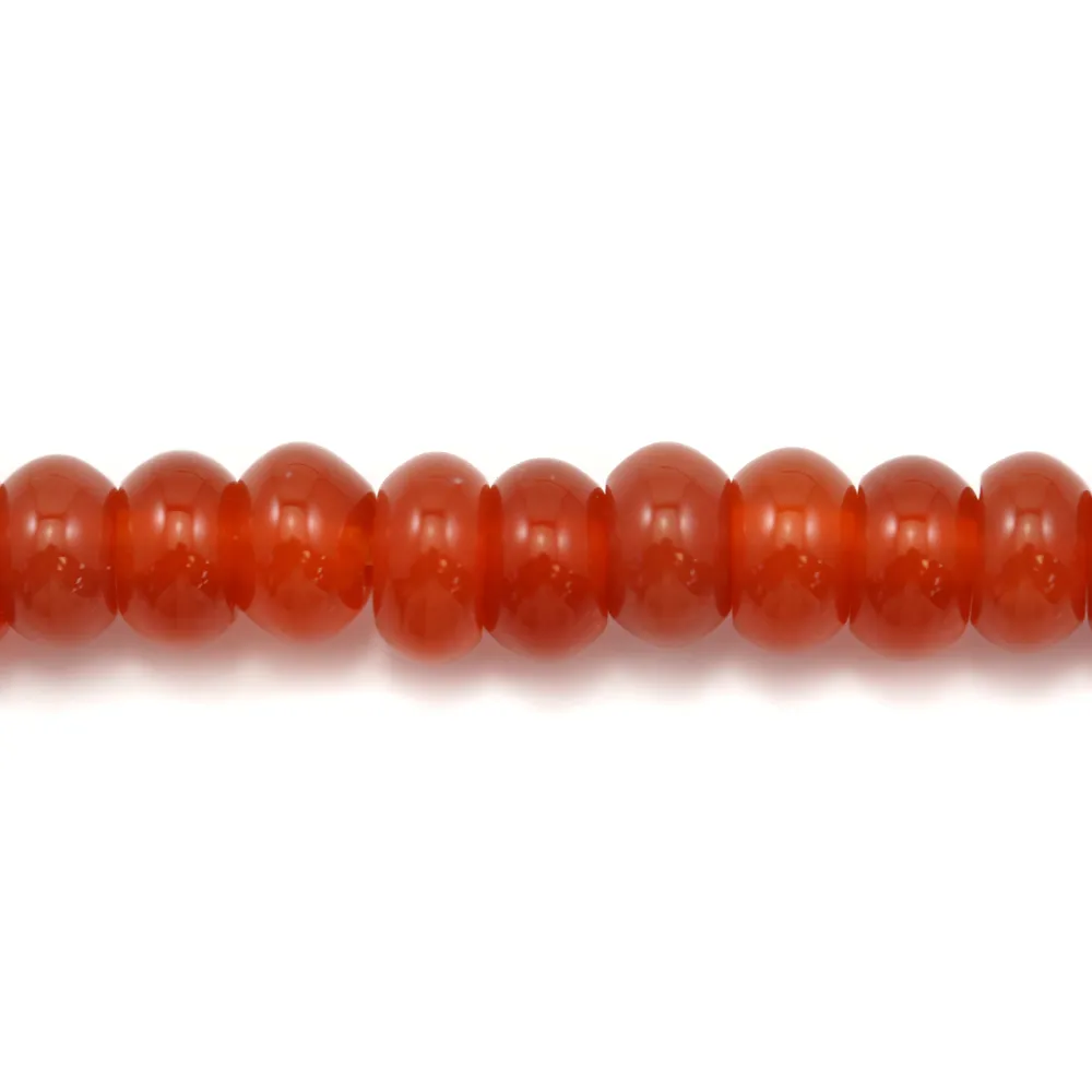 Agate rouge rondelle 3x5mm x 40cm