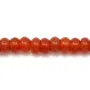 Agate rouge rondelle 3x5mm x 40cm